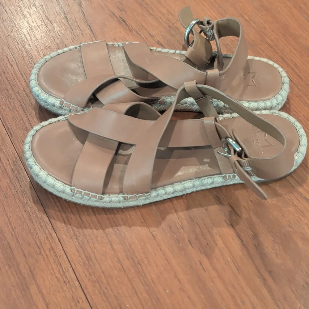 Marc Fisher Talia Brown Leather Sandals US 8